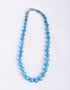 Blue Pottery Full Bead Necklace (Turquoise)